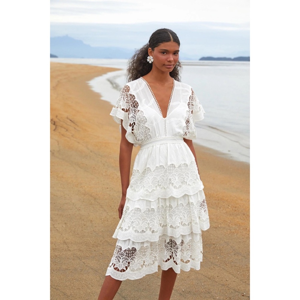 NWT FARM Rio Richelier Midi Dress